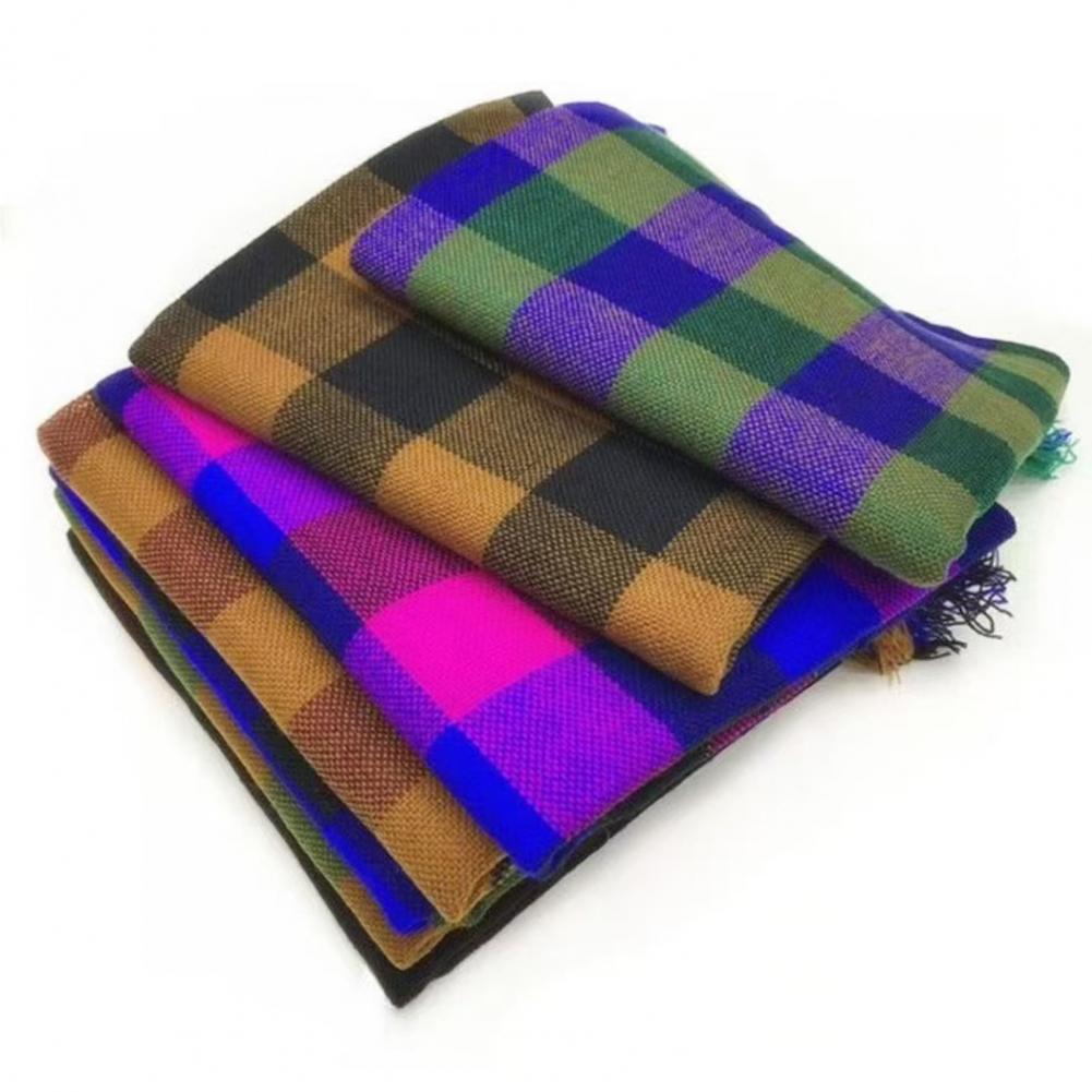 2025 Wool Square Scarf Tassel  - Wool Scarf Men review and price