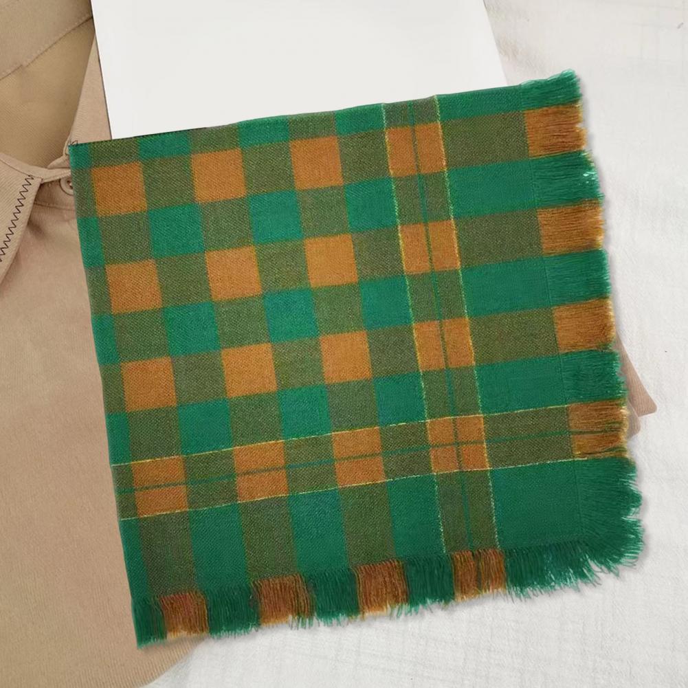 2025 Wool Square Scarf Tassel  - Wool Scarf Men review and price