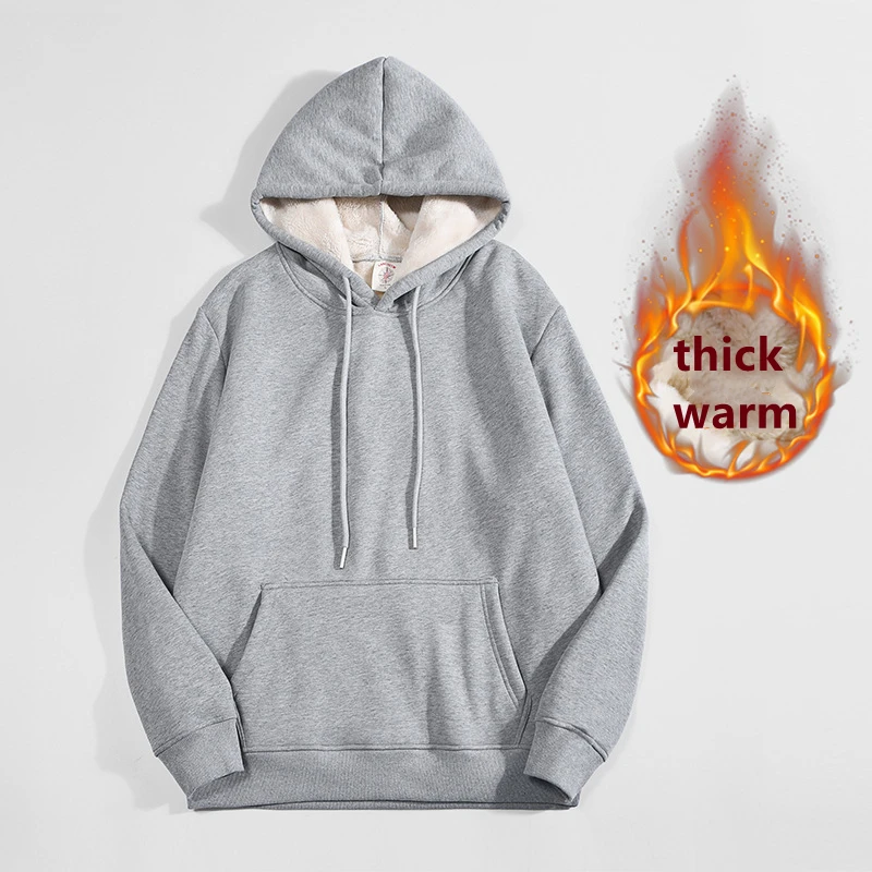 High Quality Gray Thicken Flee - Sherpa Hoodie Fleece review and price