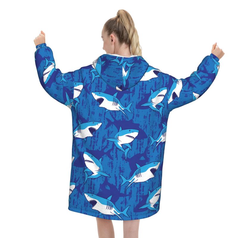 Wearable Blanket Hoodie Cartoo - Sherpa Hoodie Fleece review and price