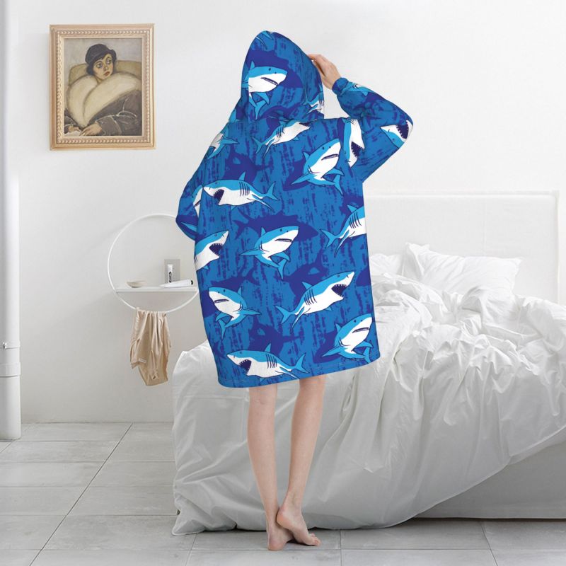 Wearable Blanket Hoodie Cartoo - Sherpa Hoodie Fleece review and price
