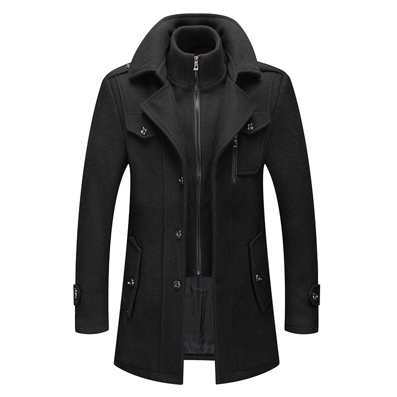Winter Men's Wool Coat Oversiz - Wool Coat Peacoat review and price