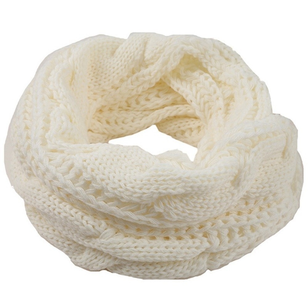 Elegant Solid Color Knitted Sc - Wool Scarf Men review and price