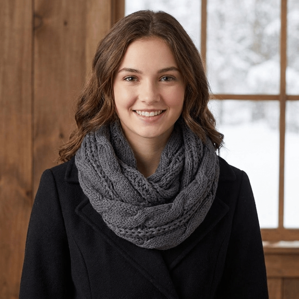 Elegant Solid Color Knitted Sc - Wool Scarf Men review and price