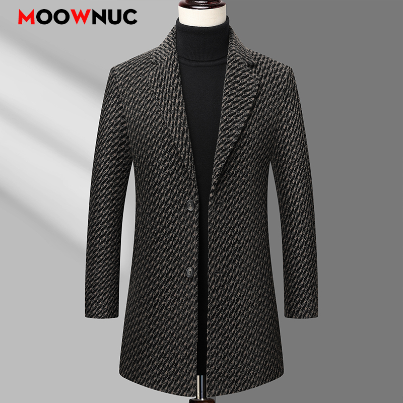 Long Coat Men Mens Wool Jacket - Wool Coat Peacoat review and price